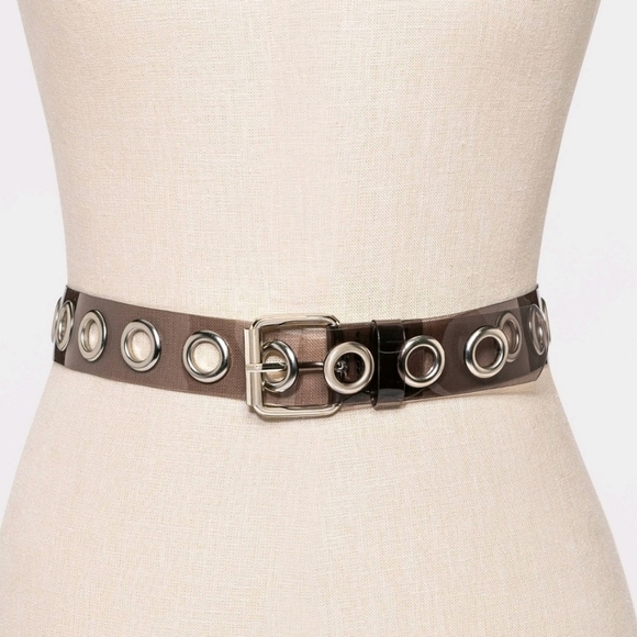 Women's Oversize Grommet Jelly Belt - Picture 5 of 5